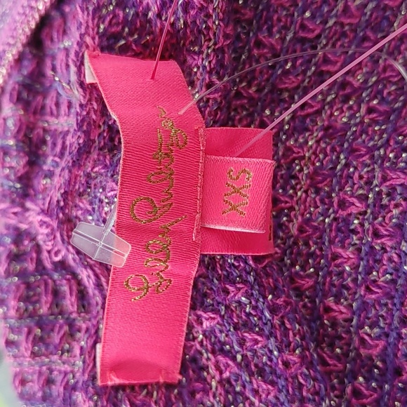 Lilly Pulitzer Tova Cardigan Purple SZ.XXS NWT - Picture 7 of 8